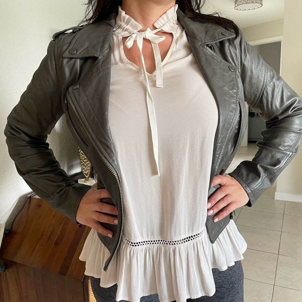 Blank NYC leather Moto jacket